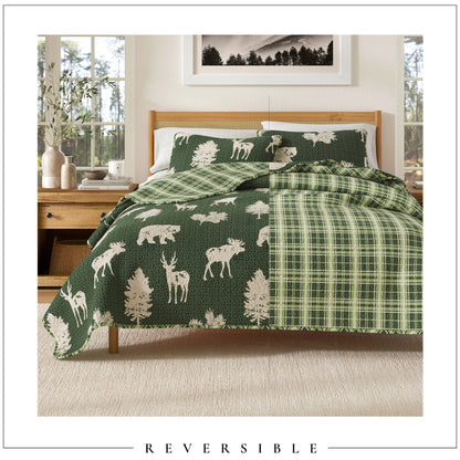 Rustic Lodge Quilt Set For The Deer And Bear