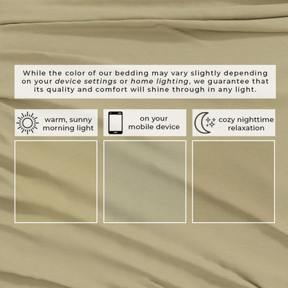 Heathered Jersey and Cotton Blend Bed Sheets