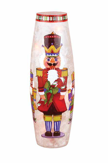 Jarrón iluminado de Cascanueces