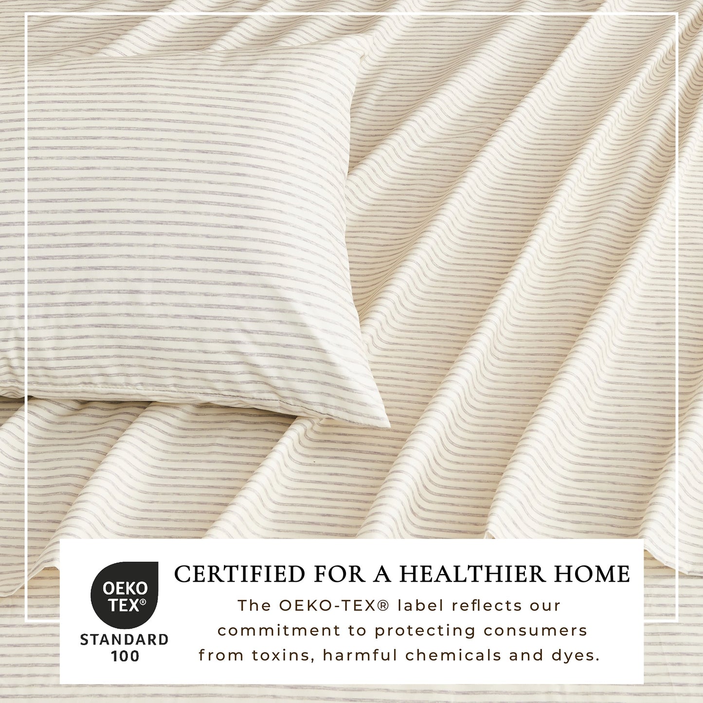 The Striped Microfiber Sheet Set and Soft Finish
