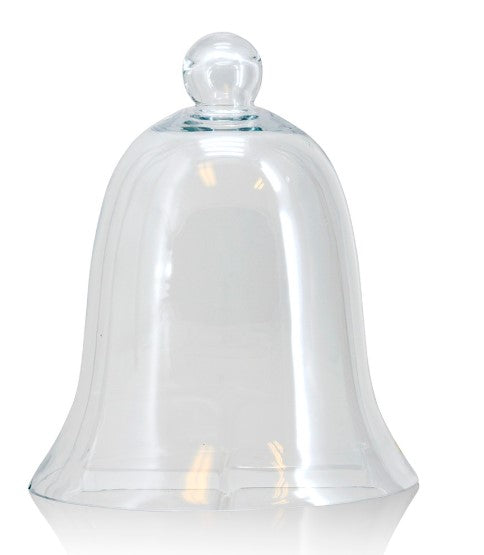 Clear glass bell jar with knob lid by Thenestedfig, food storage size options on Tampa Home & Garden Store