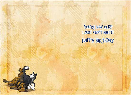 Tarjeta de cumpleaños - Oración por su senilidad