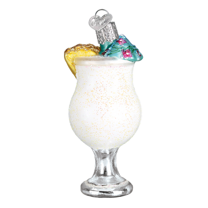 Adorno de cristal de piña colada
