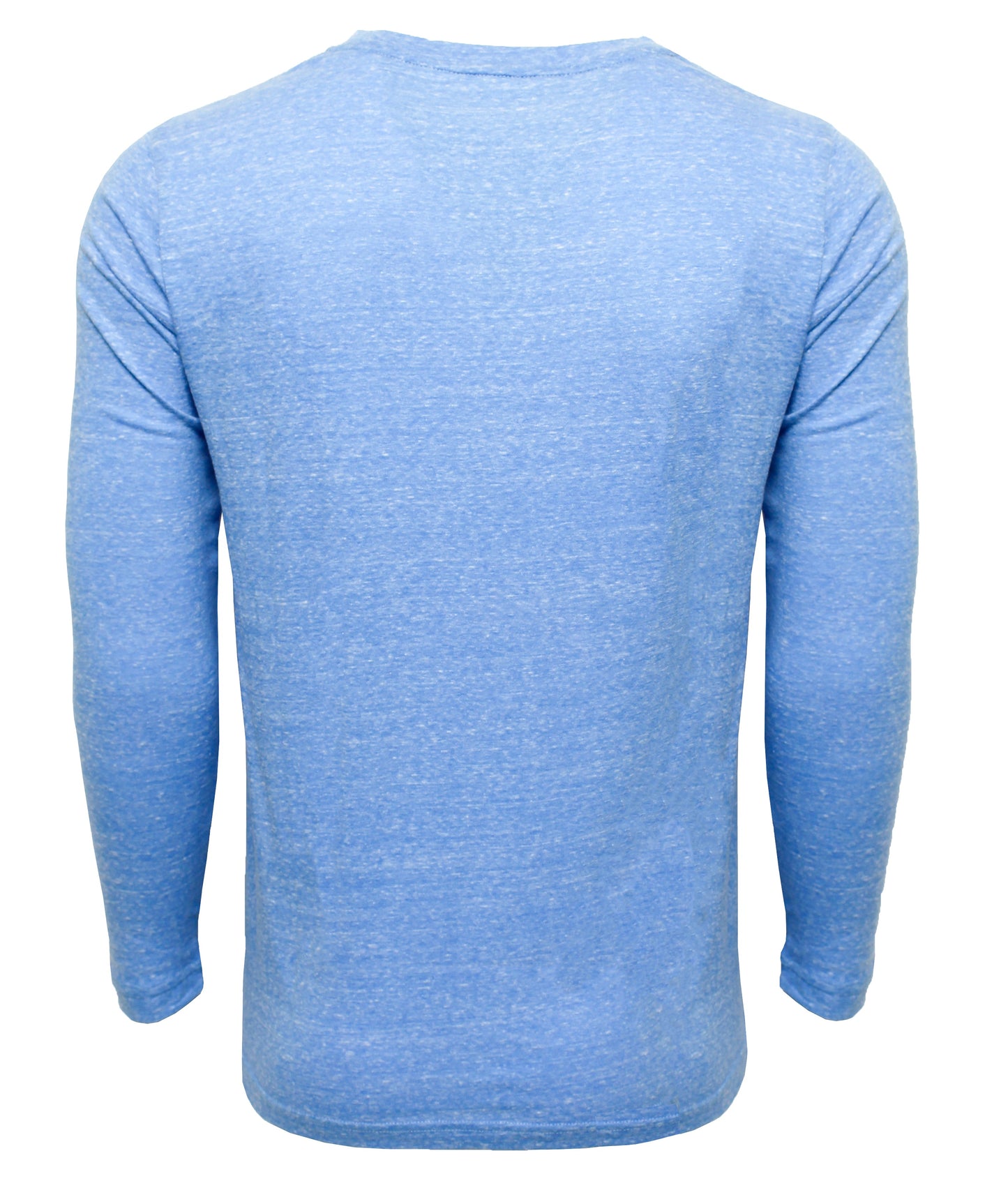 Oasis LS Tee back view long sleeve shirt in heather blue by White Water Life on Tampa Home & Garden Store