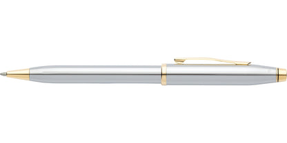 A.T. Cross Century II Medalist ballpoint pen in silver with gold trim and clip on Tampa Home & Garden Store