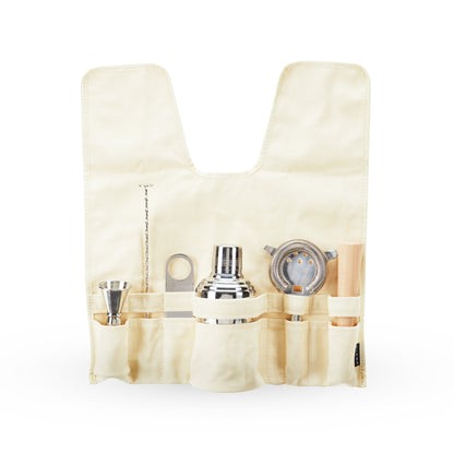 Stainless Steel Travel Barware Set in Canvas Bag
