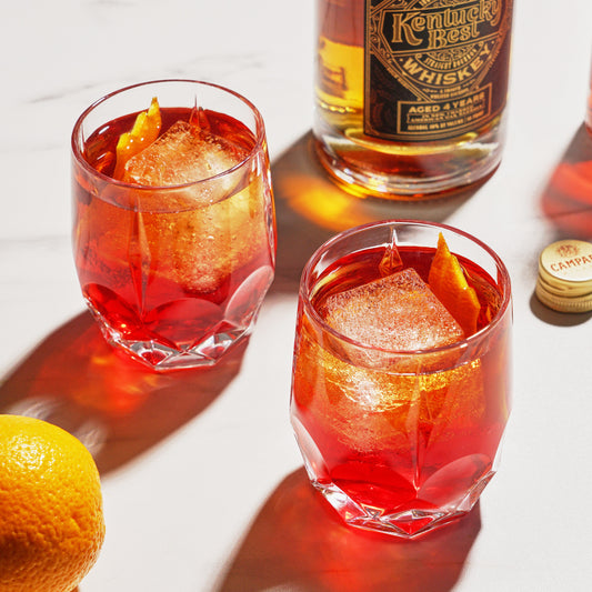 Bruno Crystal Cocktail Glasses and a Heavy Base
