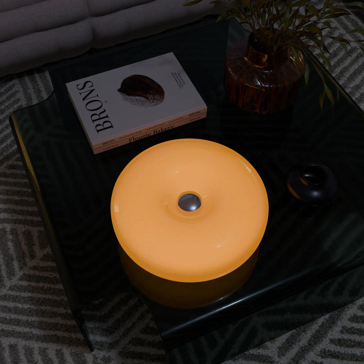 Lumo Donut Glass Led Table or Wall Lamp Design