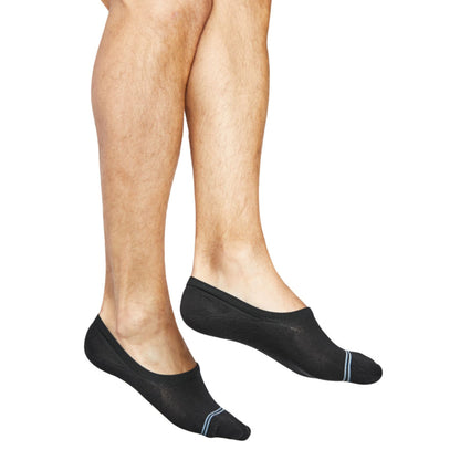 Luna Black No Show 3-pack DeadSoxy footie socks on Tampa Home & Garden Store