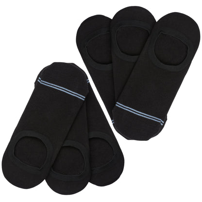 Luna Black No Show Socks and Hidden Comfort