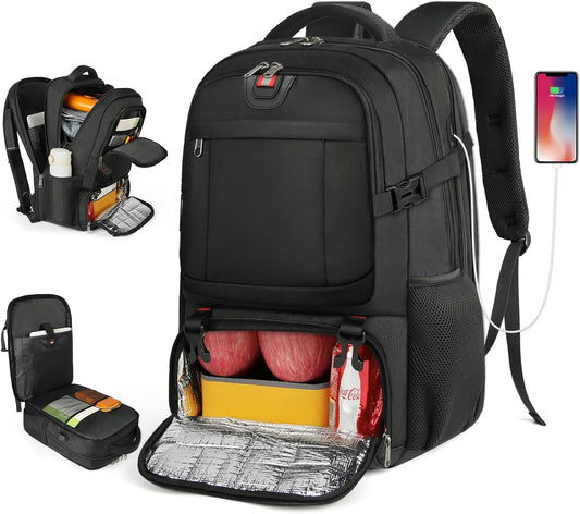50L Travel Laptop Backpack 17.3 Inch TSA Waterproof with Insulated Compartment USB - Tampa Home & Garden Store