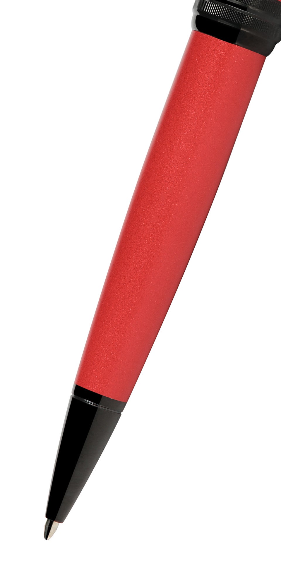Bailey matte red lacquer ballpoint pen by A.T. Cross with black tip on Tampa Home & Garden Store