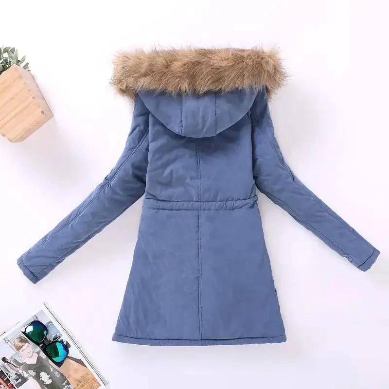 Luxurious Autumn Winter Cotton Padded Hooded Coat