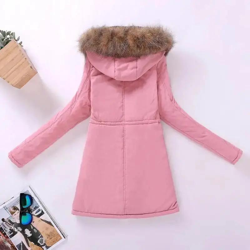 Luxurious Autumn Winter Cotton Padded Hooded Coat