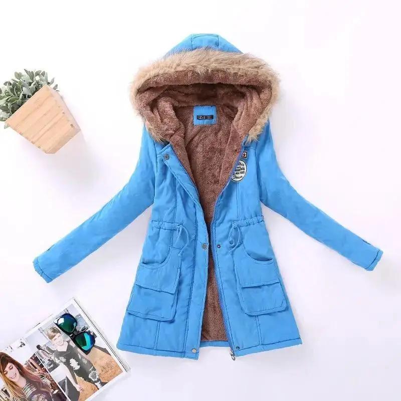 Luxurious Autumn Winter Cotton Padded Hooded Coat