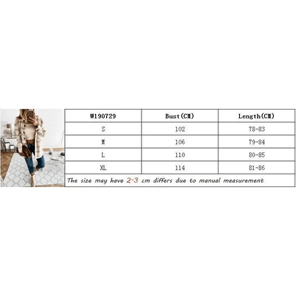Stevvex plaid long-sleeve women's coat with lapel in beige plaid outerwear ST93382IXU on Tampa Home & Garden Store