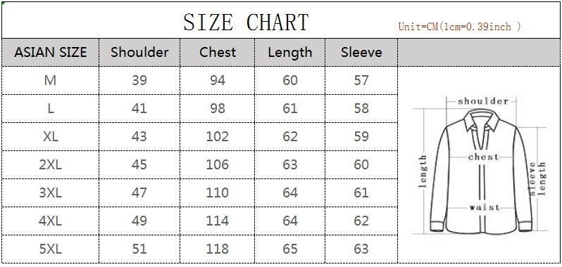 Stevvex black men's lightweight cotton jacket, slim fit business coat with size chart on Tampa Home & Garden Store