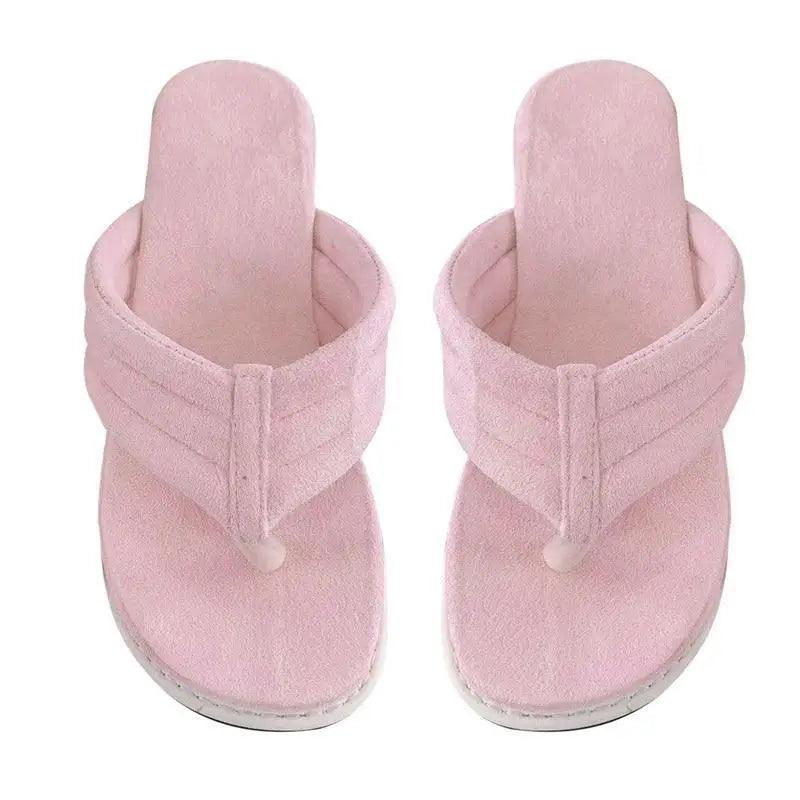 Stevvex pink fuzzy sandals for women, two pairs shown on Tampa Home & Garden Store
