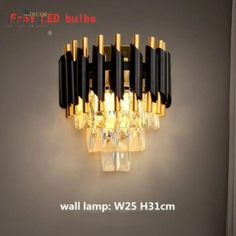 Black and K9 Crystal Tiered Dining Chandelier