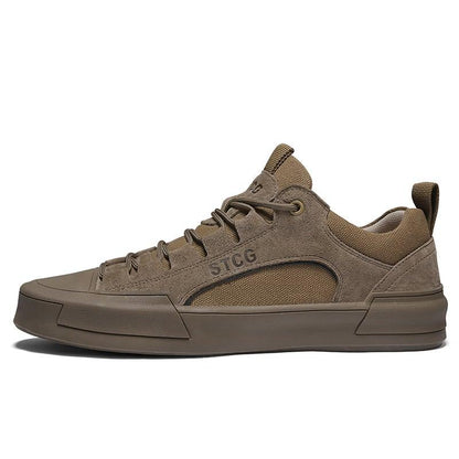 Mens Comfortable Leather and the Lace Sneakers