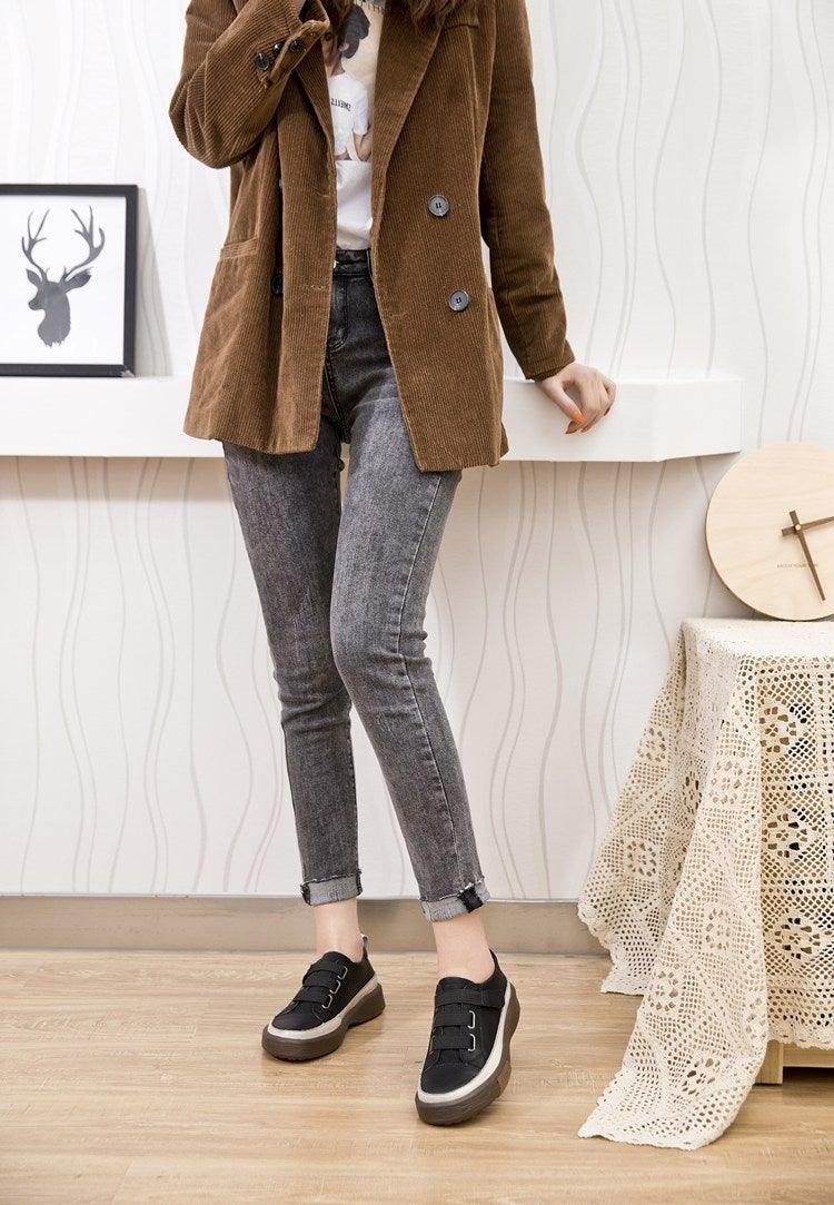Genuine Leather Women's Sneakers and Flats