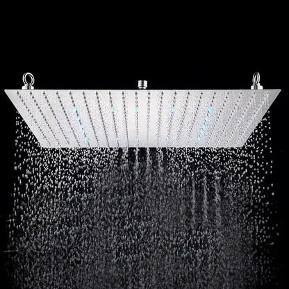 Luxury Matte Black Rainfall Shower Head 20 Inch