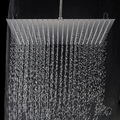 Luxury Matte Black Rainfall Shower Head 20 Inch