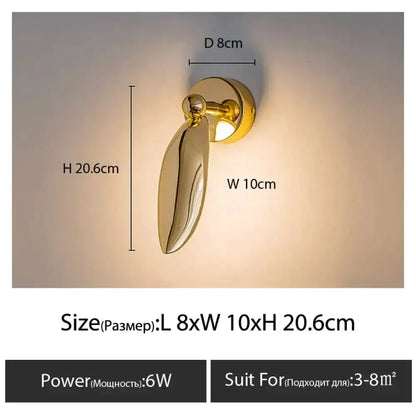 Luxury Seagull Wall Lamp for Bedroom Living Room