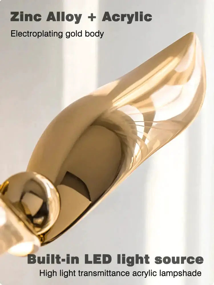 Luxury Seagull Wall Lamp for Bedroom Living Room