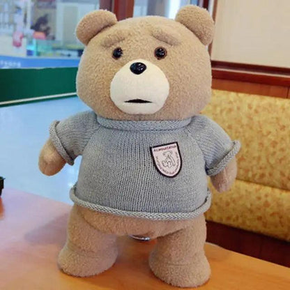 Cute Apron Teddy Bear Plush and Soft Pillow