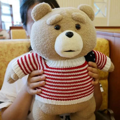Cute Apron Teddy Bear Plush and Soft Pillow