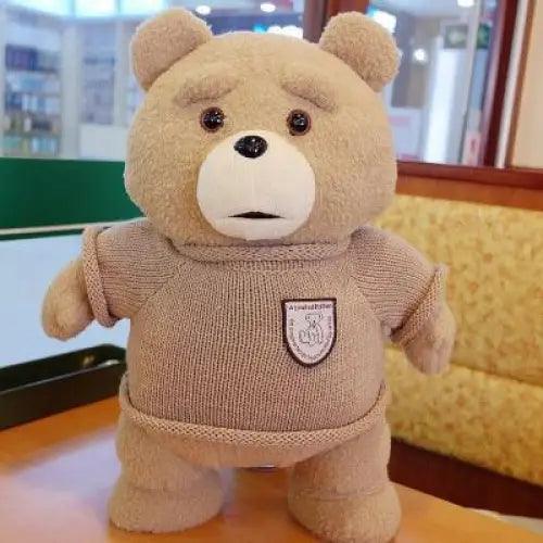 Cute Apron Teddy Bear Plush and Soft Pillow