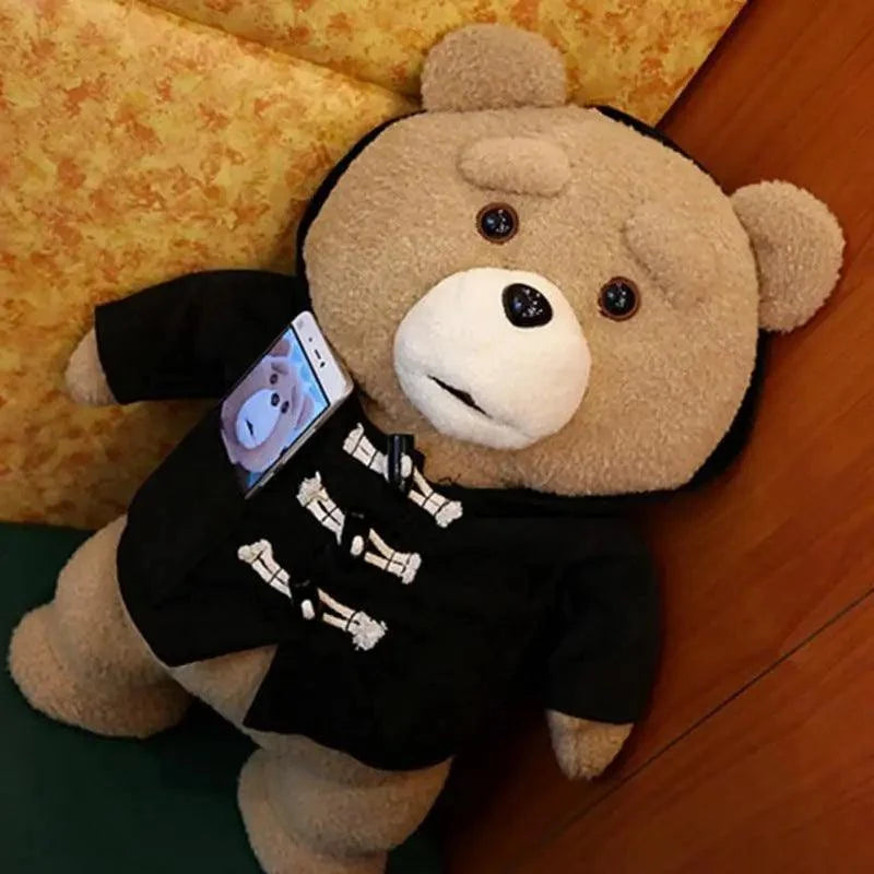 Cute Apron Teddy Bear Plush and Soft Pillow