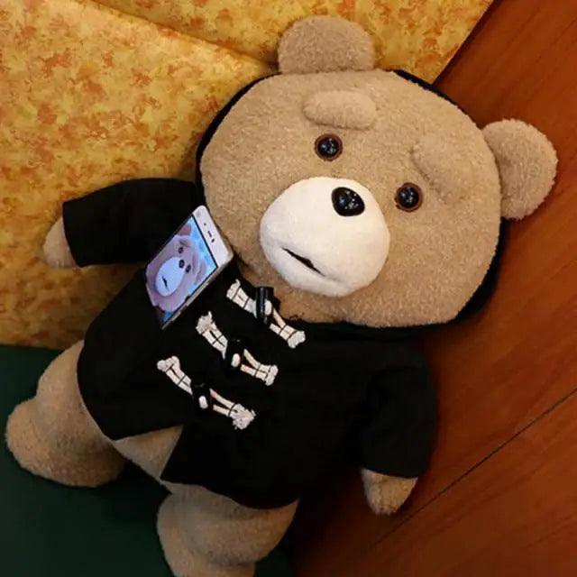 Cute Apron Teddy Bear Plush and Soft Pillow