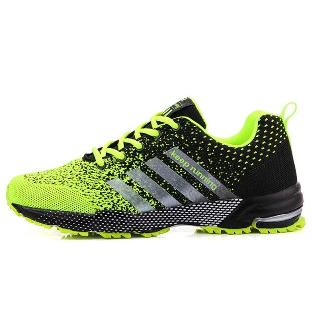 Sneakers Stevvex neon green mesh breathable casual men's shoes with non-slip sole on Tampa Home & Garden Store