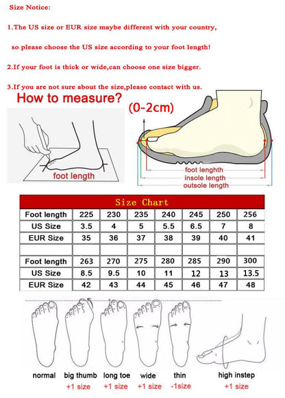 Stevvex ST85SH3544KTF sneakers size chart with foot length guide and shapes on Tampa Home & Garden Store