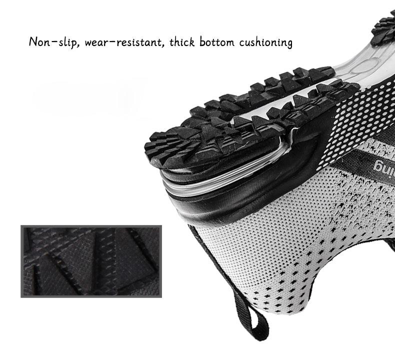 Sneakers Stevvex ST85SH3544KTF with white mesh upper and black non-slip rugged outsole on Tampa Home & Garden Store
