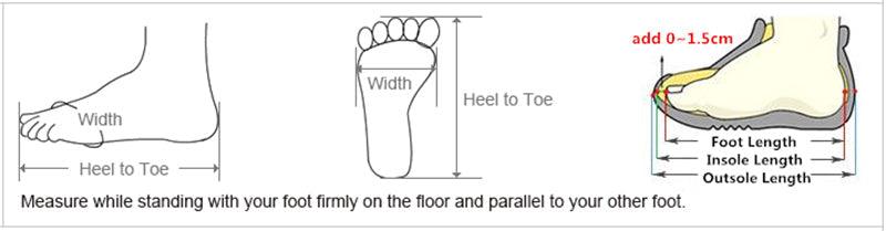 Stevvex slippers sizing diagram with three foot-measurement illustrations for ST85SH5785YSU on Tampa Home & Garden Store