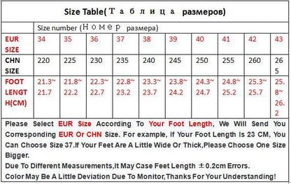 Stevvex ST85SH3001WFB women sandals size table with EUR/CHN sizes and foot lengths on Tampa Home & Garden Store