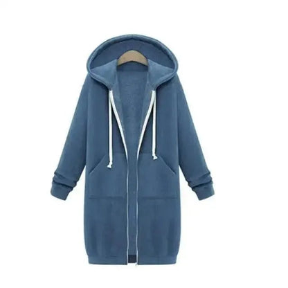 Women's Winter Hooded Jacket With Pockets