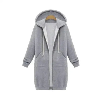 Women's Winter Hooded Jacket With Pockets