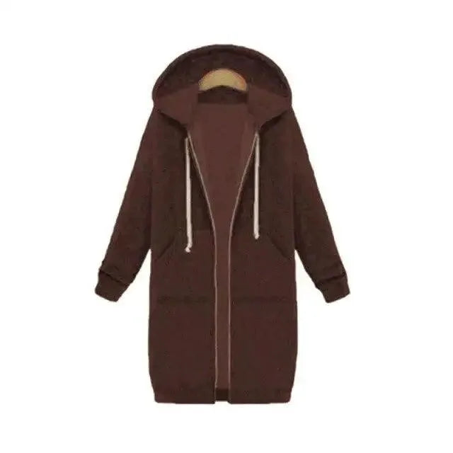 Women's Winter Hooded Jacket With Pockets