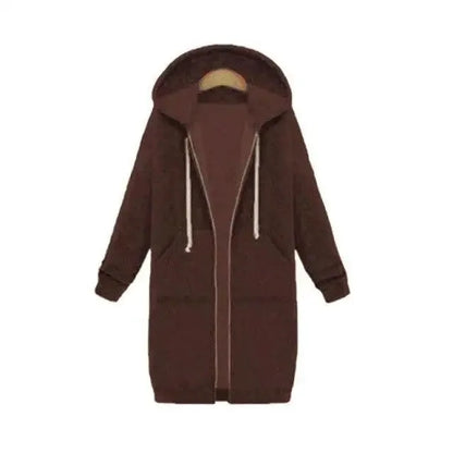 Women's Winter Hooded Jacket With Pockets