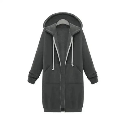Women's Winter Hooded Jacket With Pockets