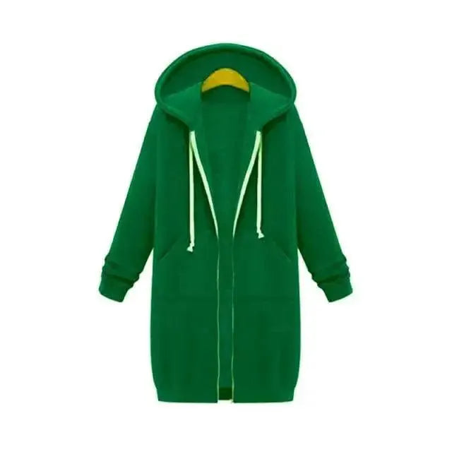 Women's Winter Hooded Jacket With Pockets