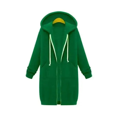Women's Winter Hooded Jacket With Pockets