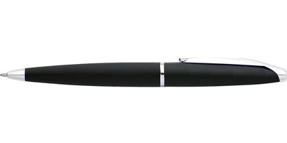 ATX Basalt Black Ballpoint Pen by A.T. Cross with black textured body and chrome accents on Tampa Home & Garden Store