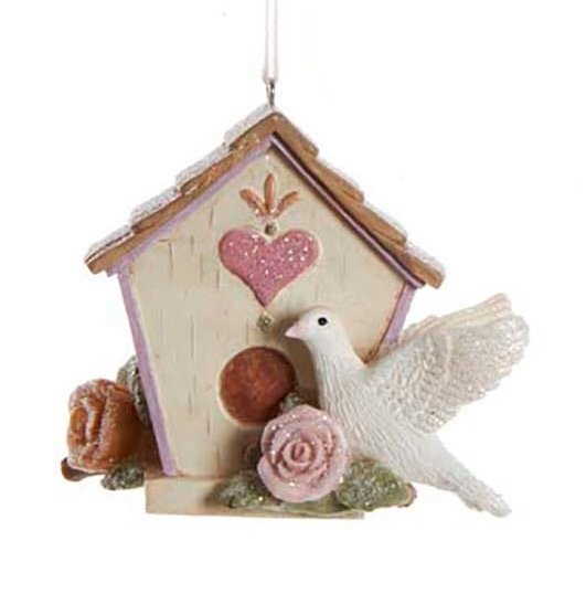 Flower Birdhouse With Dove Ornament - Classic - Tampa Home & Garden Store