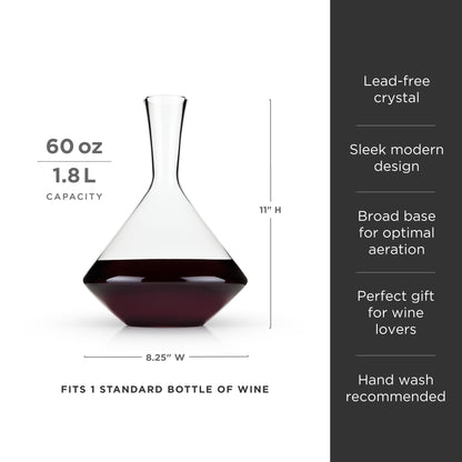 Raye Angled Crystal and Premium Wine Decanter