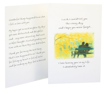 Carte de vœux « Je t'aime plus que les mots ne peuvent le dire »